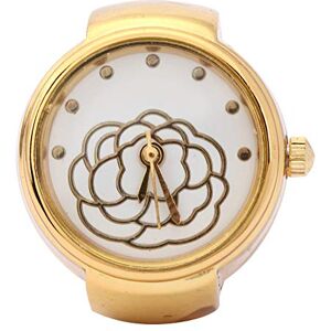 Jelquix Montre à Quartz Décontractée à Motif de Fleur de Rose pour Femme pour Un Port Confortable, Cadran Rond doré, Montre à la Mode pour Les événements Spéciaux (Gold) - Publicité Jelquix Montre à Quartz Décontractée à Motif de Fleur de Rose pour Femme pour Un Port Confortable, Cadran Rond doré, Montre à la Mode pour Les événements Spéciaux (Gold) - Publicité