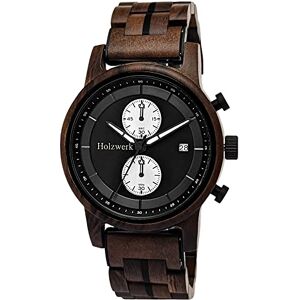 Holzwerk Germany Montre de designer pour homme fabriquée à la main En bois naturel Chronographe Montre à quartz analogique Marron et bleu Date en bois, Marron/noir, Moderne - Publicité Holzwerk Germany Montre de designer pour homme fabriquée à la main En bois naturel Chronographe Montre à quartz analogique Marron et bleu Date en bois, Marron/noir, Moderne - Publicité