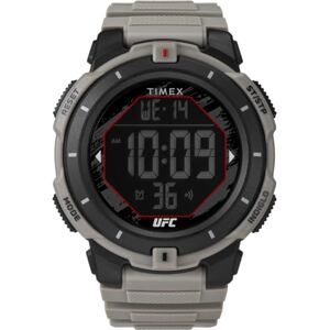 Timex Montre pour Homme UFC Rumble 50 mm Bracelet Brun Clair, Cadran Digital, boitier Noir - Publicité Timex Montre pour Homme UFC Rumble 50 mm Bracelet Brun Clair, Cadran Digital, boitier Noir - Publicité