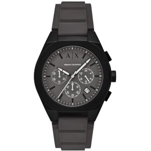 Armani Exchange Montre pour Homme, Mouvement chronographe à quartz et boîtier de 42 mm avec bracelet en silicone - Publicité Armani Exchange Montre pour Homme, Mouvement chronographe à quartz et boîtier de 42 mm avec bracelet en silicone - Publicité