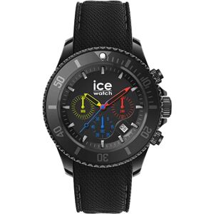 WATCH Ice Chrono Trilogy Montre Noire pour Homme avec Bracelet en Silicone Chrono (Large) - Publicité WATCH Ice Chrono Trilogy Montre Noire pour Homme avec Bracelet en Silicone Chrono (Large) - Publicité