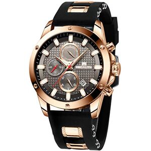 MEGALITH Montre Noir Sport Etanche Montre Chronographe Analogique Design Montre Bracelet de Mode Grand Cadran Quartz Caoutchouc Lumineux Date - Publicité MEGALITH Montre Noir Sport Etanche Montre Chronographe Analogique Design Montre Bracelet de Mode Grand Cadran Quartz Caoutchouc Lumineux Date - Publicité