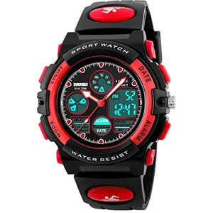 SKMEI Enfants Garçons Filles Analogique Digital Del Rétro-éclairage Montres Semaine Alarme Chronographe Montre Bracelet Rouge - Publicité SKMEI Enfants Garçons Filles Analogique Digital Del Rétro-éclairage Montres Semaine Alarme Chronographe Montre Bracelet Rouge - Publicité