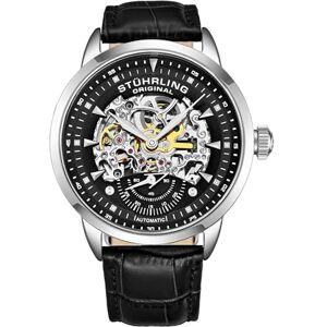Stuhrling Montre Automatique pour Homme Original avec Design Squelette, Bracelet en Cuir Noir - Publicité Stuhrling Montre Automatique pour Homme Original avec Design Squelette, Bracelet en Cuir Noir - Publicité