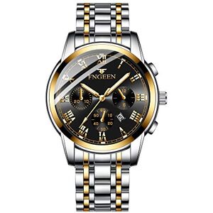 SGU Montre Homme Style Affaires Étanche Analogique Quartz Montres avec Acier Inoxydable Habiller MontreBracelet,Coffret Cadeau - Publicité SGU Montre Homme Style Affaires Étanche Analogique Quartz Montres avec Acier Inoxydable Habiller MontreBracelet,Coffret Cadeau - Publicité