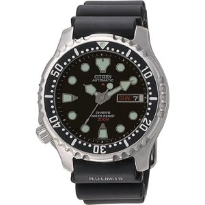 Citizen Montre Homme Automatique Analogique Cadran bracelet en caoutchouc - Publicité Citizen Montre Homme Automatique Analogique Cadran bracelet en caoutchouc - Publicité