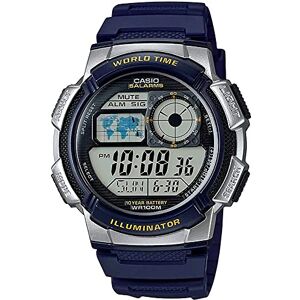Casio Mod. World Time Illuminator 5 Alarms, 10 Year Battery - Publicité Casio Mod. World Time Illuminator 5 Alarms, 10 Year Battery - Publicité