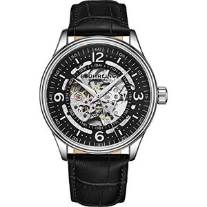 Stuhrling Original Montre Squelette Automatique pour Homme avec Bracelet en Cuir véritable et Mouvement mécanique à remontage Automatique - Publicité Stuhrling Original Montre Squelette Automatique pour Homme avec Bracelet en Cuir véritable et Mouvement mécanique à remontage Automatique - Publicité