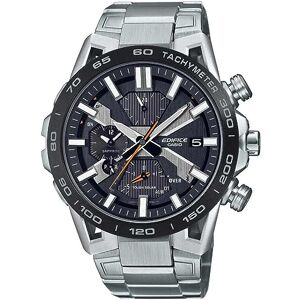 Casio Montre Solaire Homme 55.60mm avec Cadran Noir analogique et Bracelet en Bracelet en Acier Argent - Publicité Casio Montre Solaire Homme 55.60mm avec Cadran Noir analogique et Bracelet en Bracelet en Acier Argent - Publicité