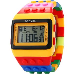 SHHORS Montre LED Rainbow Créative Bracelet Silicone LCD Sportive Poignet Grand Homme Femme Enfant - Publicité SHHORS Montre LED Rainbow Créative Bracelet Silicone LCD Sportive Poignet Grand Homme Femme Enfant - Publicité