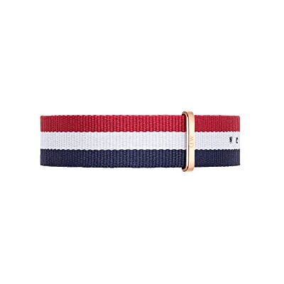 Daniel Wellington Classic Cambridge, Bleu-Rouge- Blanc/Or Rose Bracelet, 20mm, NATO, pour Hommes - Publicité Daniel Wellington Classic Cambridge, Bleu-Rouge- Blanc/Or Rose Bracelet, 20mm, NATO, pour Hommes - Publicité