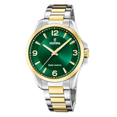 Festina Solar Energy F20657 Montre analogique Solaire pour Homme en Acier Inoxydable 316l Multicolore Verre minéral Haute résistance 5 ATM - Publicité Festina Solar Energy F20657 Montre analogique Solaire pour Homme en Acier Inoxydable 316l Multicolore Verre minéral Haute résistance 5 ATM - Publicité