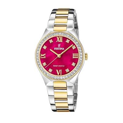 Festina Montre Solar Femme en Acier Inoxydable 316l Multi - Publicité Festina Montre Solar Femme en Acier Inoxydable 316l Multi - Publicité