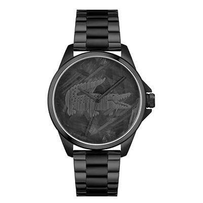 Lacoste Montre à Mouvement à Quartz Trois Aiguilles pour Homme Collection Le Croc avec Bracelet en Acier Inoxydable Argenté, Doré ou Noir - Publicité Lacoste Montre à Mouvement à Quartz Trois Aiguilles pour Homme Collection Le Croc avec Bracelet en Acier Inoxydable Argenté, Doré ou Noir - Publicité