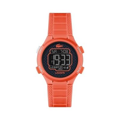 Lacoste Montre Digitale LC33 Enfant avec Bracelet en Silicone – Résistante à l’Eau et Robuste pour Garçon ou Fille - Publicité Lacoste Montre Digitale LC33 Enfant avec Bracelet en Silicone – Résistante à l’Eau et Robuste pour Garçon ou Fille - Publicité