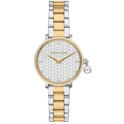 Michael Kors Pyper Montre pour Femme en Acier Inoxydable Argenté 32 mm - Publicité Michael Kors Pyper Montre pour Femme en Acier Inoxydable Argenté 32 mm - Publicité