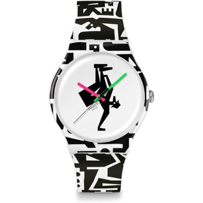 Swatch Freeze Time Blanc - Publicité Swatch Freeze Time Blanc - Publicité