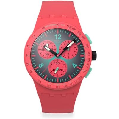 Swatch Montre Paradiso KINETIKO, rouge, Moderne - Publicité Swatch Montre Paradiso KINETIKO, rouge, Moderne - Publicité