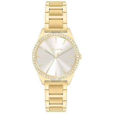 Tamaris Montre pour Femmes Petite, Sportive-Élégante Montre-Bracelet 30Mm, Band en Acier Inoxydable, Pierres De Zircone 3 ATM Étanche - Publicité Tamaris Montre pour Femmes Petite, Sportive-Élégante Montre-Bracelet 30Mm, Band en Acier Inoxydable, Pierres De Zircone 3 ATM Étanche - Publicité