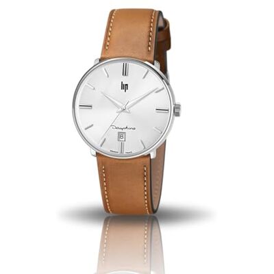Lip Montre Femme Dauphine en Cuir Marron - Publicité Lip Montre Femme Dauphine en Cuir Marron - Publicité