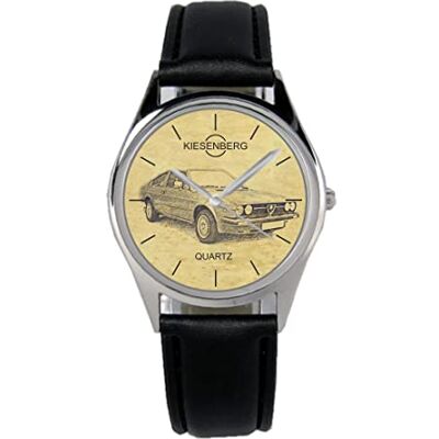 KIESENBERG Montre Homme Cadeau pour Alfa Romeo Alfasud Sprint Fans Quartz Analogique Bracelet en Cuir Montre-Bracelet - Publicité KIESENBERG Montre Homme Cadeau pour Alfa Romeo Alfasud Sprint Fans Quartz Analogique Bracelet en Cuir Montre-Bracelet - Publicité