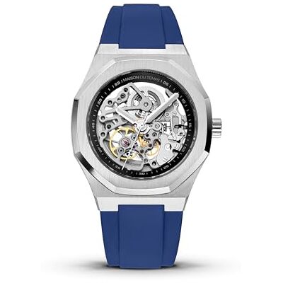 MAISON DU TEMPS Montre Homme Squelette Automatique Seagull Bracelet Acier ou Silicone Boîtier Acier 42 mm Etanche 100m Modèle MTBeta Skeleton - Publicité MAISON DU TEMPS Montre Homme Squelette Automatique Seagull Bracelet Acier ou Silicone Boîtier Acier 42 mm Etanche 100m Modèle MTBeta Skeleton - Publicité
