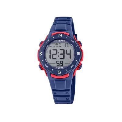 Calypso Montre Digitale Enfant Garçon et Fille en Caoutchouc Bleu foncé Montre Sport, Verre Haute Résistance, Étanche 10 ATM - Publicité Calypso Montre Digitale Enfant Garçon et Fille en Caoutchouc Bleu foncé Montre Sport, Verre Haute Résistance, Étanche 10 ATM - Publicité