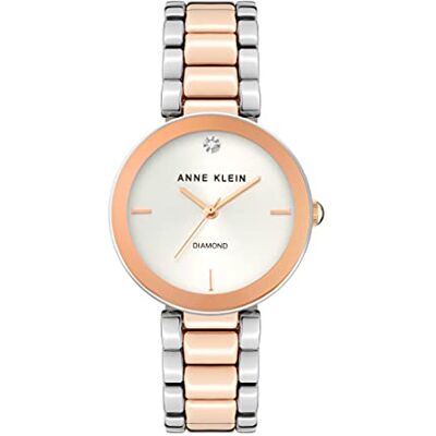Anne Klein Women's Genuine Diamond Dial Bracelet Watch - Publicité Anne Klein Women's Genuine Diamond Dial Bracelet Watch - Publicité