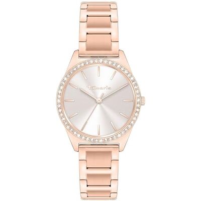 Tamaris Montre pour Femmes Petite, Sportive-Élégante Montre-Bracelet 30Mm, Band en Acier Inoxydable, Pierres De Zircone 3 ATM Étanche - Publicité Tamaris Montre pour Femmes Petite, Sportive-Élégante Montre-Bracelet 30Mm, Band en Acier Inoxydable, Pierres De Zircone 3 ATM Étanche - Publicité