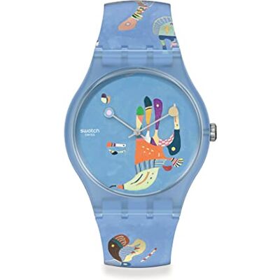 SWATCH Montre Blue Sky by Vassily Kandinsky - Publicité SWATCH Montre Blue Sky by Vassily Kandinsky - Publicité
