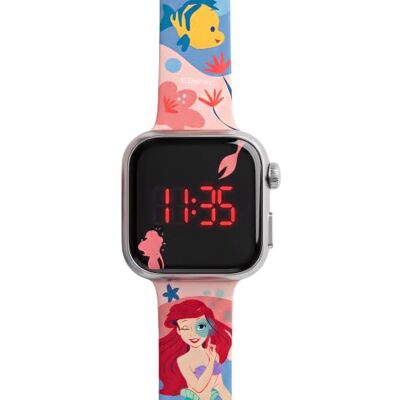 Diakakis Disney La Reine des Neiges & Arielle Montre numérique LED pour enfants avec bracelet en silicone, alimentée par piles, montre légère pour petites princesses Disney, Arielle Rose - Publicité Diakakis Disney La Reine des Neiges & Arielle Montre numérique LED pour enfants avec bracelet en silicone, alimentée par piles, montre légère pour petites princesses Disney, Arielle Rose - Publicité