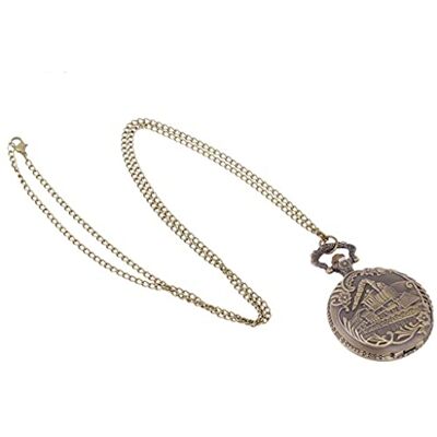 Generic Unisexe Antique Vintage Montre à Gousset à Motif Train chaîne à Quartz Robuste et économique La Mode est traitée - Publicité Generic Unisexe Antique Vintage Montre à Gousset à Motif Train chaîne à Quartz Robuste et économique La Mode est traitée - Publicité