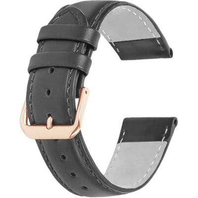 Alienwork Bracelet de Montre Bracelet en Cuir Noir Bracelet Cuir - Publicité Alienwork Bracelet de Montre Bracelet en Cuir Noir Bracelet Cuir - Publicité