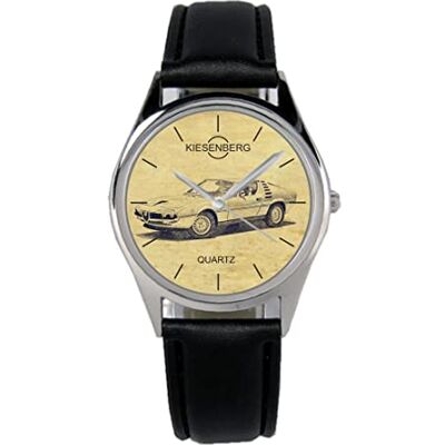 KIESENBERG Montre Homme Cadeau pour Alfa Romeo Montreal Fans Quartz Analogique Bracelet en Cuir Montre-Bracelet - Publicité KIESENBERG Montre Homme Cadeau pour Alfa Romeo Montreal Fans Quartz Analogique Bracelet en Cuir Montre-Bracelet - Publicité