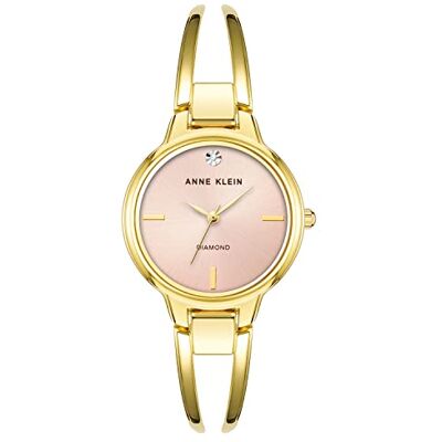 Anne Klein Women's Genuine Diamond Dial Bangle Watch - Publicité Anne Klein Women's Genuine Diamond Dial Bangle Watch - Publicité