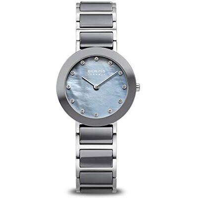 BERING Montre à mouvement à quartz pour femme Collection en céramique avec acier inoxydable et verre saphir - Publicité BERING Montre à mouvement à quartz pour femme Collection en céramique avec acier inoxydable et verre saphir - Publicité