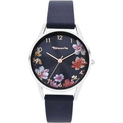 Tamaris Montre pour Femmes Montre-Bracelet pour Femmes en Différentes Couleurs Boîtier Rund Auch avec Blumen-Motiven, Étanche - Publicité Tamaris Montre pour Femmes Montre-Bracelet pour Femmes en Différentes Couleurs Boîtier Rund Auch avec Blumen-Motiven, Étanche - Publicité