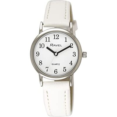 Ravel Montre de Tous Les Jours aux Couleurs Pastel pour Femmes (boîtier 27 mm) Quartz Analogique Blanc - Publicité Ravel Montre de Tous Les Jours aux Couleurs Pastel pour Femmes (boîtier 27 mm) Quartz Analogique Blanc - Publicité