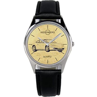 KIESENBERG Montre Homme Cadeau pour Porsche 996 Fans Quartz Analogique Bracelet en Cuir Montre-Bracelet - Publicité KIESENBERG Montre Homme Cadeau pour Porsche 996 Fans Quartz Analogique Bracelet en Cuir Montre-Bracelet - Publicité
