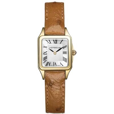 Michel Herbelin Montre Femme Herbelin Mini Luna carrée Cuir - Publicité Michel Herbelin Montre Femme Herbelin Mini Luna carrée Cuir - Publicité