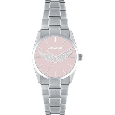 Zadig & Voltaire Zadig&Voltaire Montre Zadig Quartz Mouvement de Montre Largeur du boîtier: 36 mm Acier Inoxydable Pink 3 ATM - Publicité Zadig & Voltaire Zadig&Voltaire Montre Zadig Quartz Mouvement de Montre Largeur du boîtier: 36 mm Acier Inoxydable Pink 3 ATM - Publicité