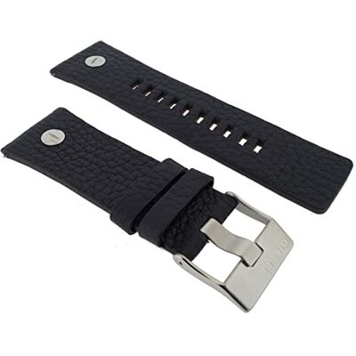 Diesel Bracelet de rechange d’origine pour montre en cuir – 28 mm – Noir. Publicité Diesel Bracelet de rechange d’origine pour montre en cuir – 28 mm – Noir. Publicité