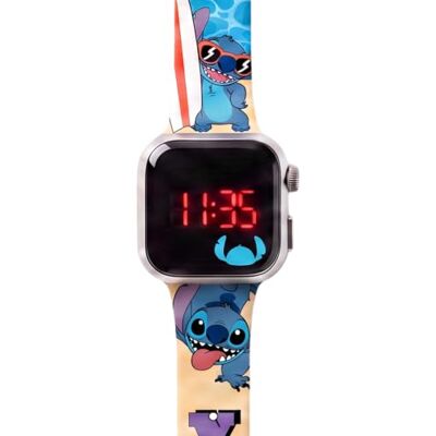 Diakakis Disney Stitch & Angel Montre numérique LED pour enfants – Bracelet en silicone, fonctionne avec piles, montre légère pour les fans de Stitch - Publicité Diakakis Disney Stitch & Angel Montre numérique LED pour enfants – Bracelet en silicone, fonctionne avec piles, montre légère pour les fans de Stitch - Publicité