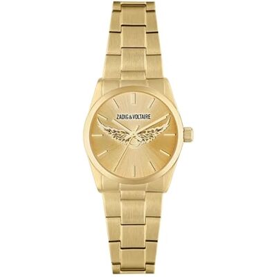 Zadig & Voltaire Montre Zadig 33 Wings Gold Kaki - Publicité Zadig & Voltaire Montre Zadig 33 Wings Gold Kaki - Publicité