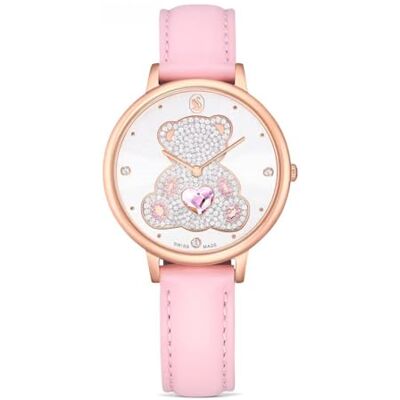 Swarovski Watch Teddy Montre pour fille en acier inoxydable et cuir - Publicité Swarovski Watch Teddy Montre pour fille en acier inoxydable et cuir - Publicité