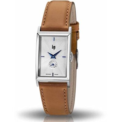 Lip Churchill T18 Montre Femme Rectangulaire Acier Cuir Marron - Publicité Lip Churchill T18 Montre Femme Rectangulaire Acier Cuir Marron - Publicité