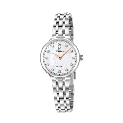 Festina Montre Femme Analogique en Acier Inoxydable 316L Montre à Quartz, Verre Saphir Haute Résistance, Étanche 5 ATM, , Mademoiselle - Publicité Festina Montre Femme Analogique en Acier Inoxydable 316L Montre à Quartz, Verre Saphir Haute Résistance, Étanche 5 ATM, , Mademoiselle - Publicité
