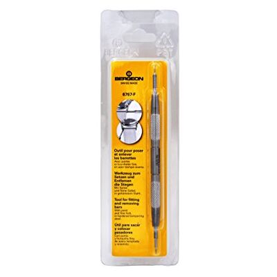 Bergeon 6767-F Outil pour barre de ressort de montre – Long manche en acier inoxydable avec vis remplaçable - Publicité Bergeon 6767-F Outil pour barre de ressort de montre – Long manche en acier inoxydable avec vis remplaçable - Publicité