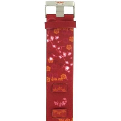 Lip Bracelet de Montre Cuir Rouge à Motif Floraux 14 mm - Publicité Lip Bracelet de Montre Cuir Rouge à Motif Floraux 14 mm - Publicité