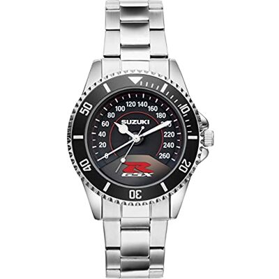 KIESENBERG Montre Homme Cadeau pour Suzuki GSX-R Fans Cockpit Compteur de Vitesse Quartz Analogique Montre-Bracelet - Publicité KIESENBERG Montre Homme Cadeau pour Suzuki GSX-R Fans Cockpit Compteur de Vitesse Quartz Analogique Montre-Bracelet - Publicité